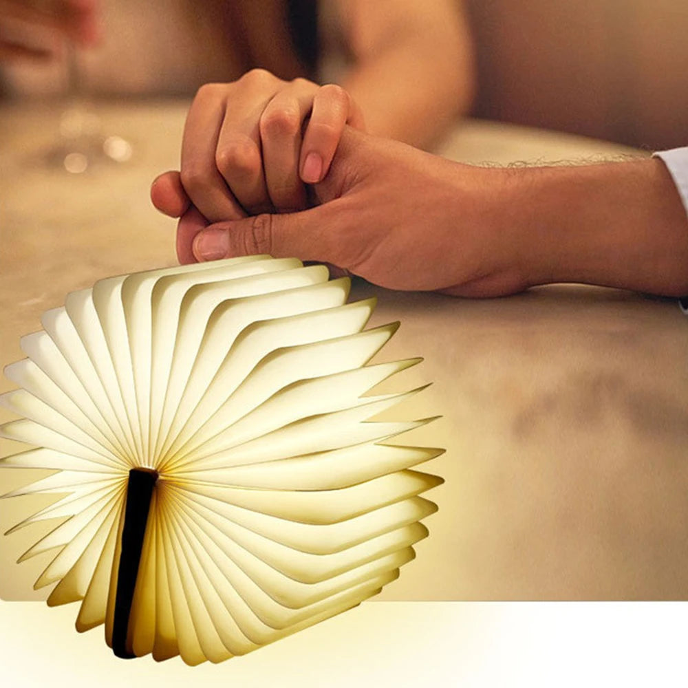 LED Wooden Book Lamp