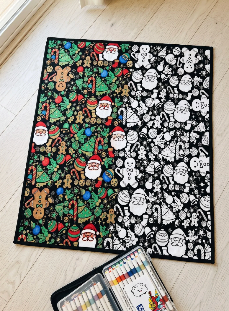 WhereBookShines™ Christmas Coloring Blanket