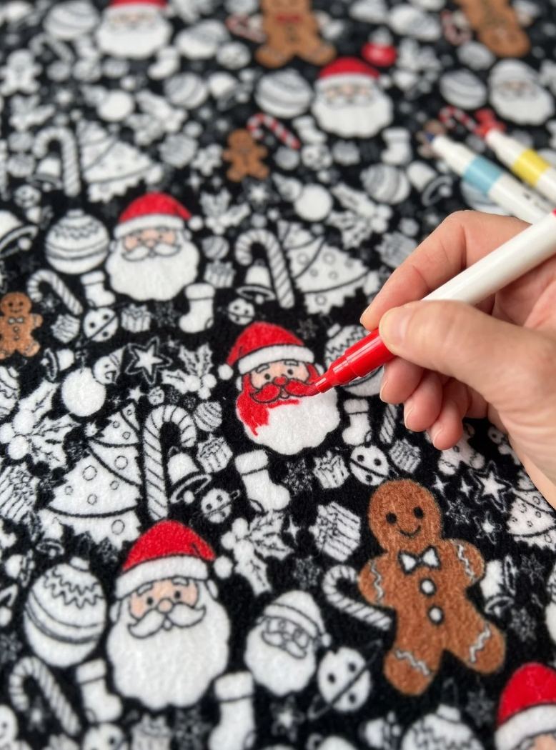 WhereBookShines™ Christmas Coloring Blanket