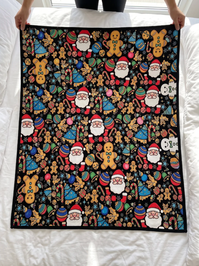 WhereBookShines™ Christmas Coloring Blanket