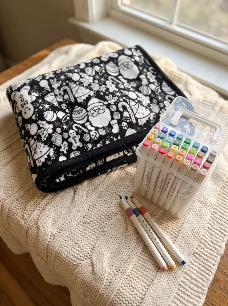 WhereBookShines™ Christmas Coloring Blanket