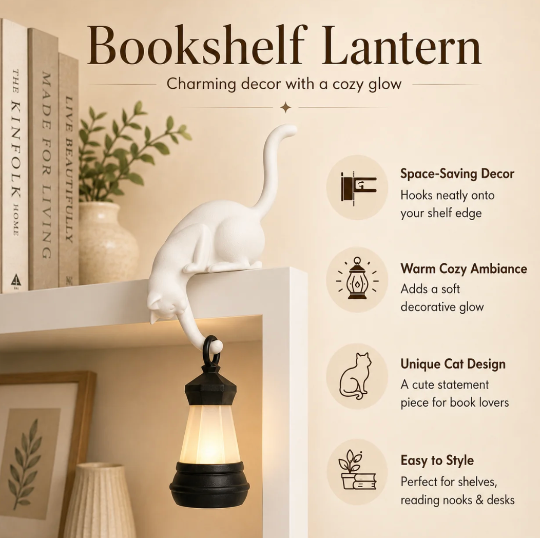 Hanging Cat Shelf Llantern