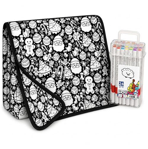 WhereBookShines™ Christmas Coloring Blanket