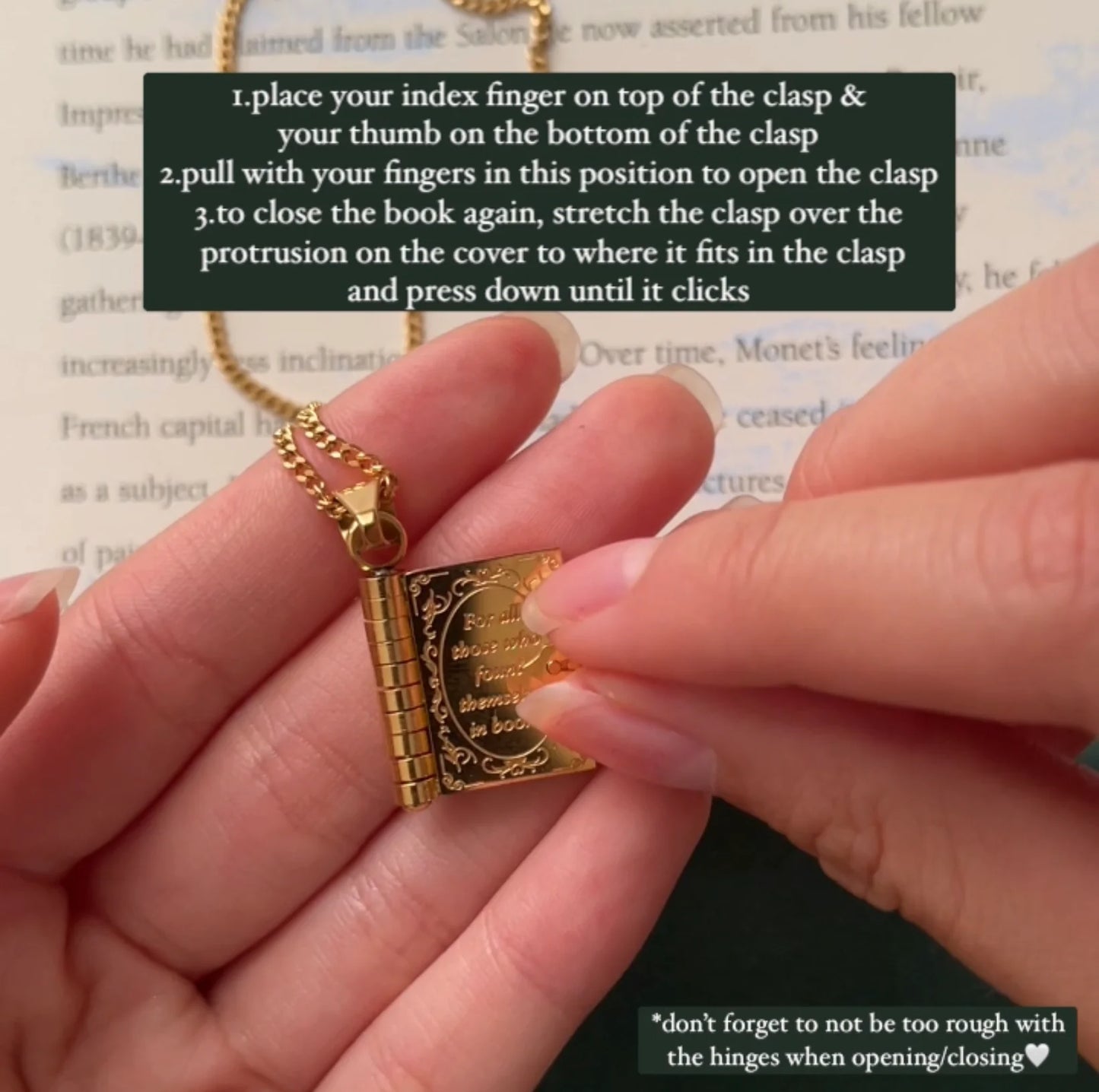 Book Lover Necklace
